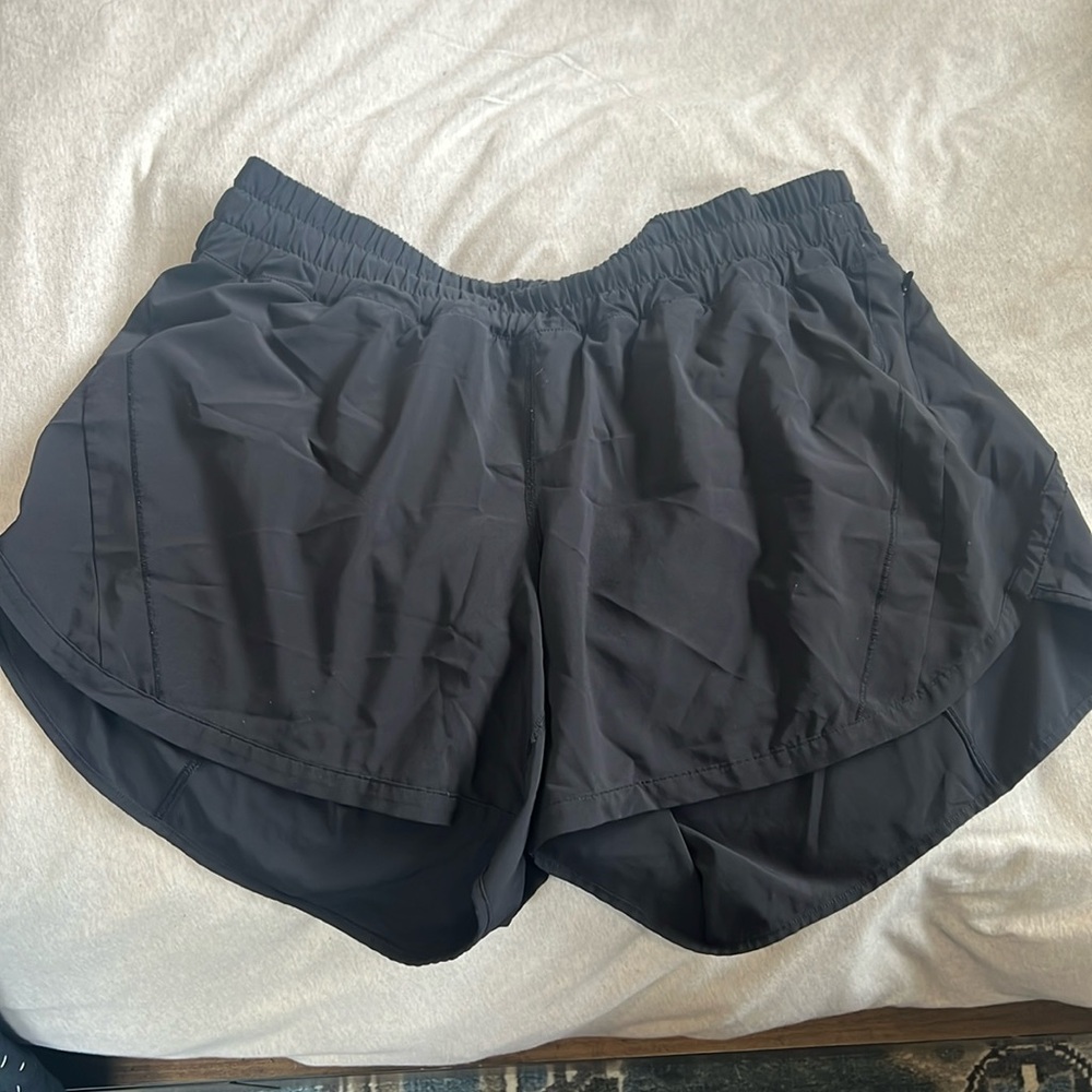 Lululemon black running shorts - size 14
